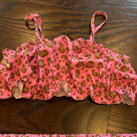 Girls leopard print pink bikini size 10 - Picture 3 of 3